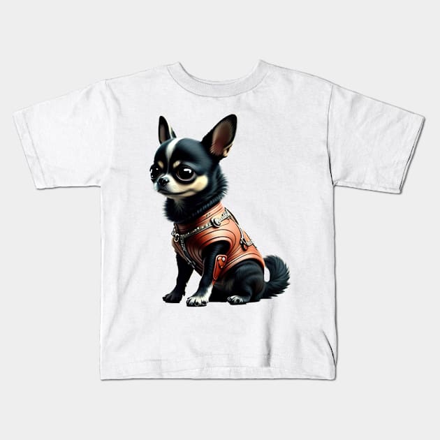 Chihuahua gentleman Kids T-Shirt by IDesign23